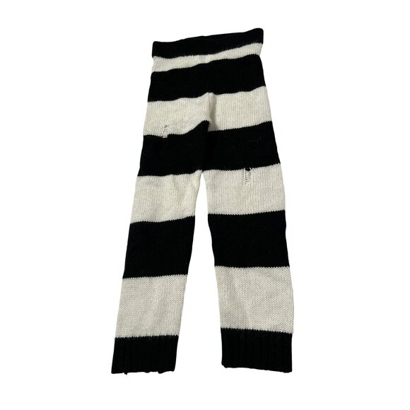 Nununu Striped Knit Pants in White - Picture 1 of 3